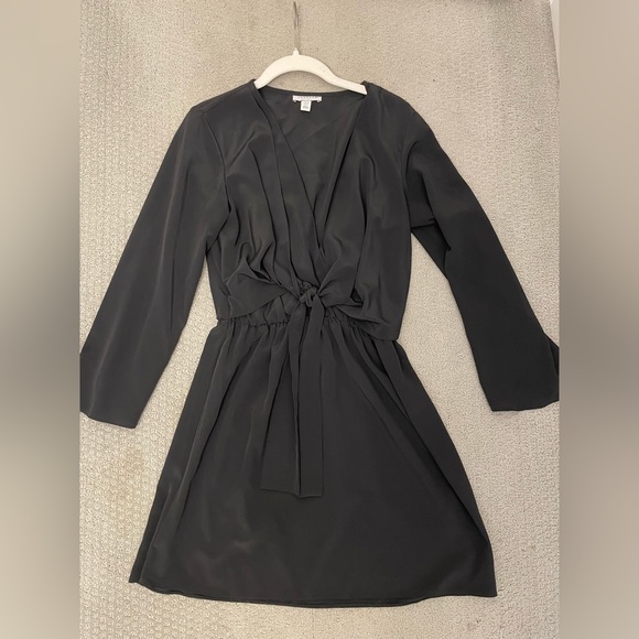 Topshop | Black Long Sleeve Low Neck Dress (S) - Picture 2 of 4
